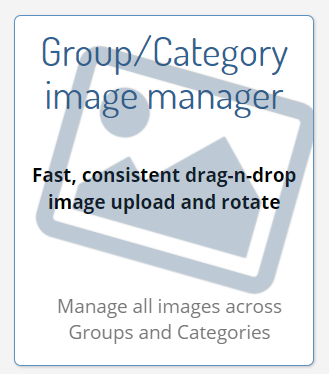 Click on 'Group/Category image manager'